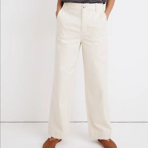 Madewell Cream/Off-white Marling Pants High-waist Straight Leg Size 29